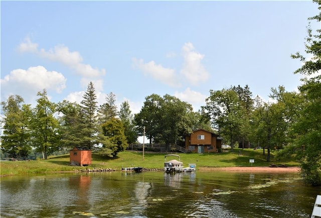 view of water view