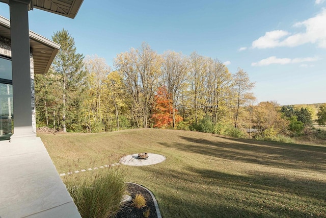 exterior space with a lawn