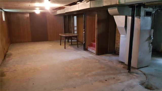 view of basement