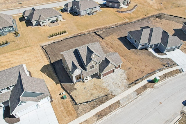 drone / aerial view featuring a residential view