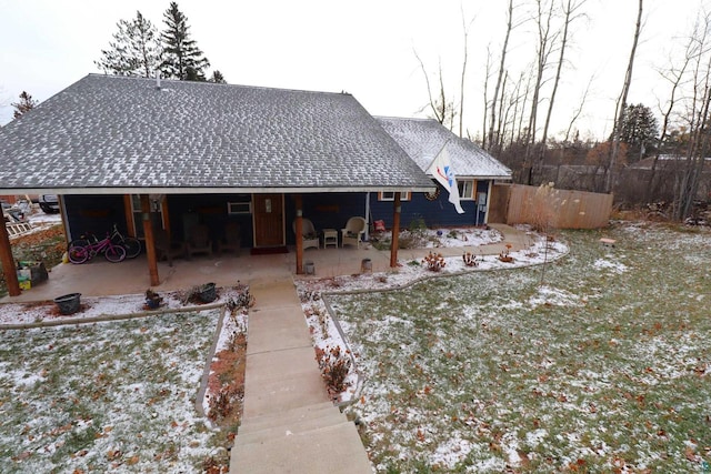 back of house featuring a patio area