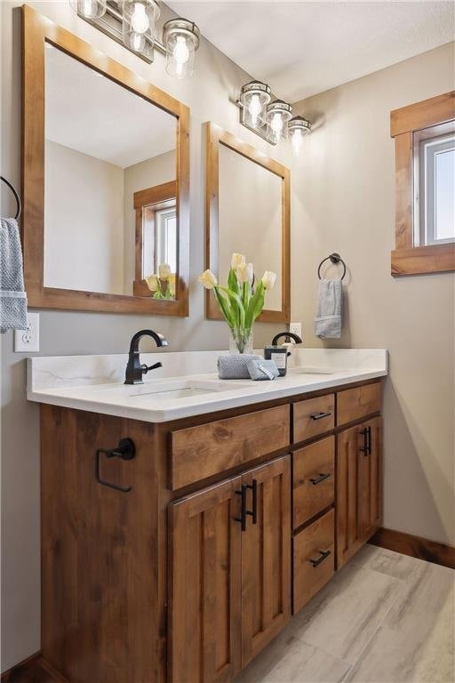 bathroom with vanity