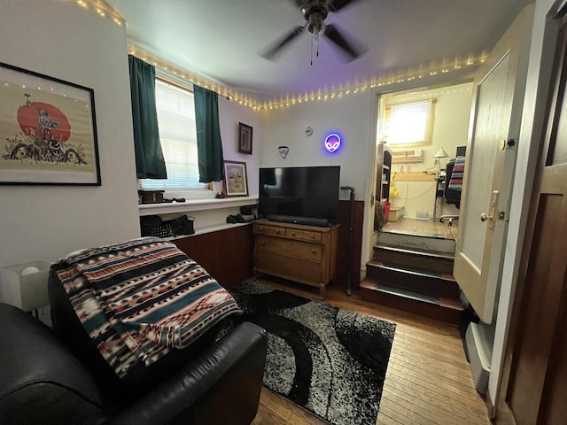 bedroom featuring light hardwood / wood-style floors