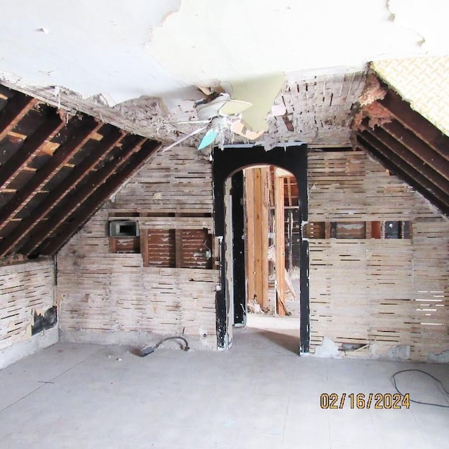 view of attic