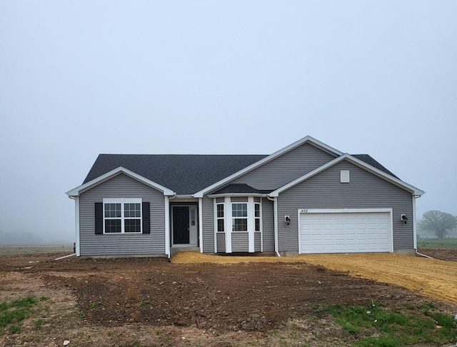 ranch-style house with a garage