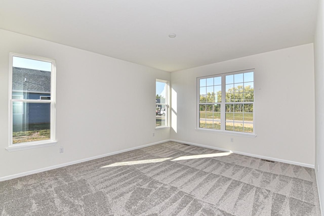 empty room featuring carpet floors