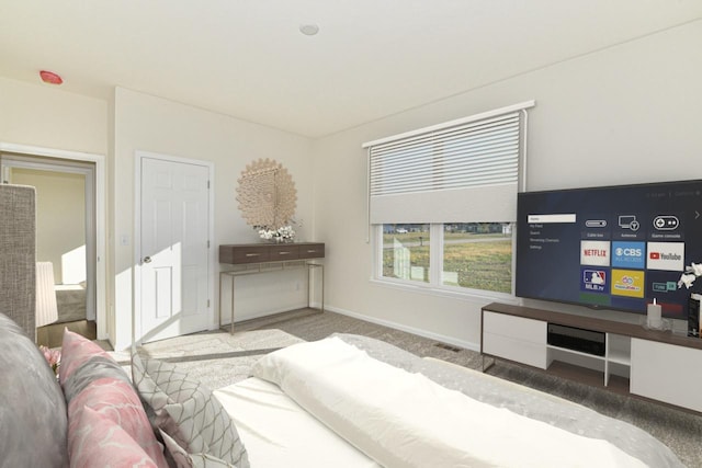 bedroom featuring carpet flooring