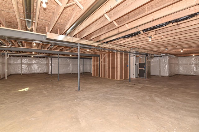 view of basement