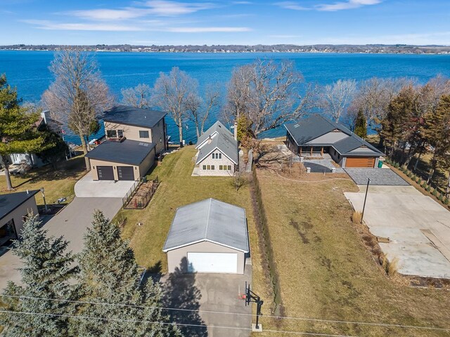 W1188 Spring Grove Rd, Green Lake, WI 54971 - aerial view with a water view