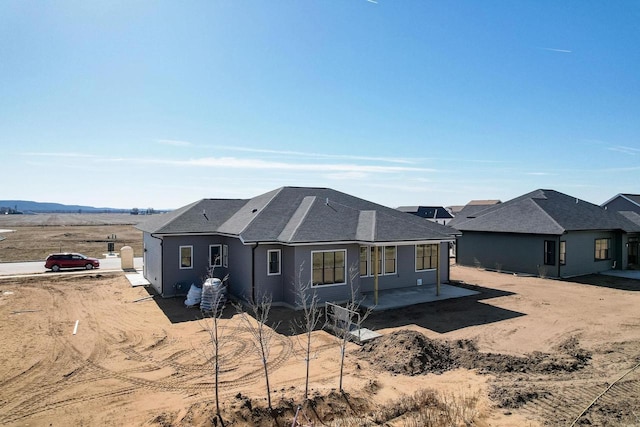 view of front of home with a patio