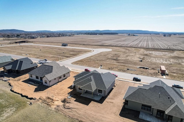 drone / aerial view featuring a rural view