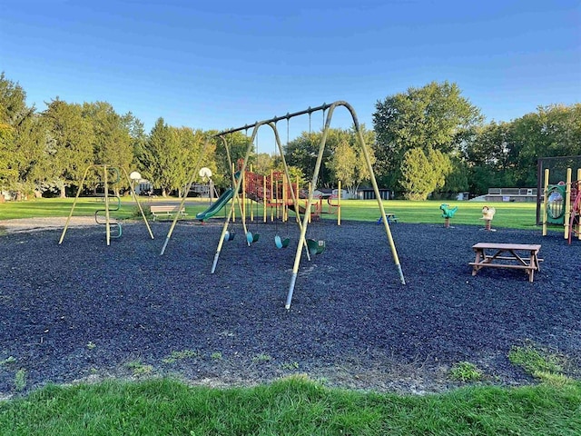 view of jungle gym