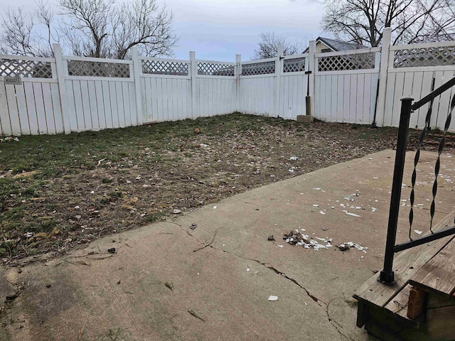 view of yard featuring a patio