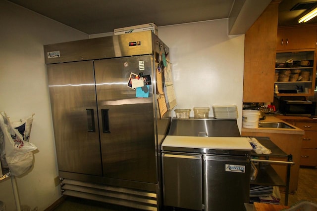 interior space featuring sink