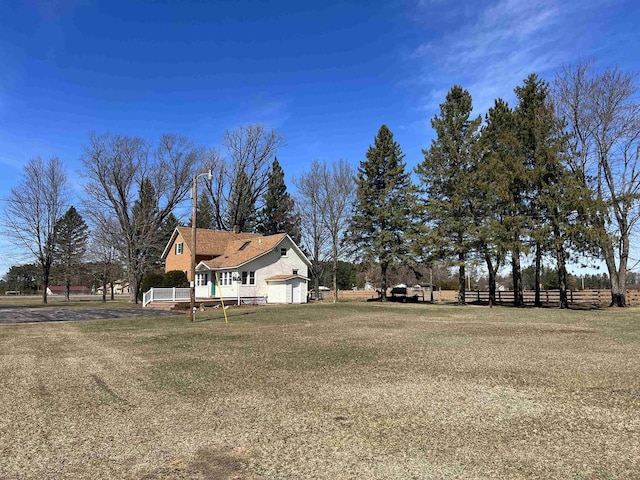 3367 County Road Y, Custer, WI 54423 - view of yard with a garage