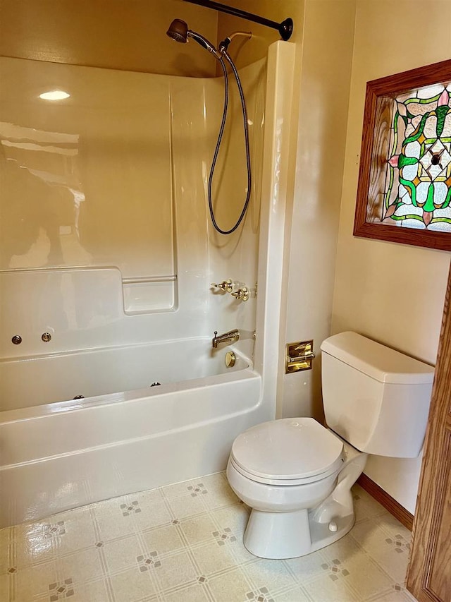 3367 County Road Y, Custer, WI 54423 - bathroom with toilet and bathing tub / shower combination