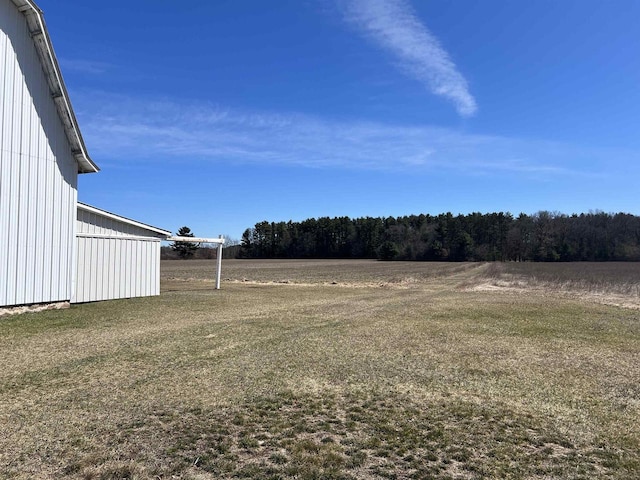 3367 County Road Y, Custer, WI 54423 - view of grassy yard featuring a wooded view
