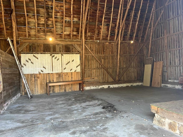 3367 County Road Y, Custer, WI 54423 - miscellaneous room featuring unfinished concrete flooring