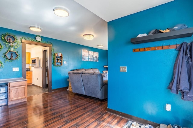 interior space featuring hardwood / wood-style floors