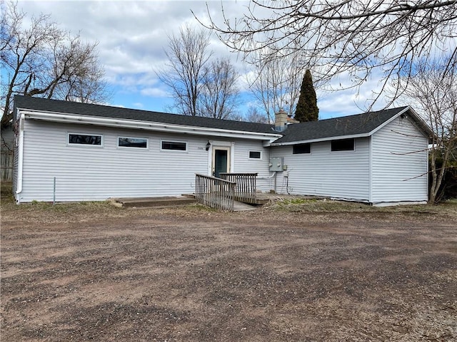 view of back of property