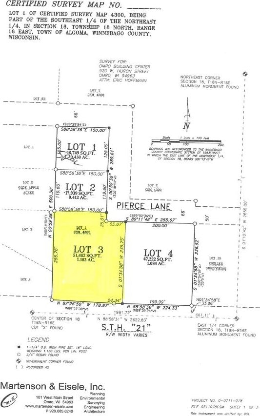 Pierce Ln, Oshkosh WI, 54904 land for sale