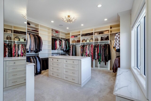 9809 Trappers Trl, Middleton, WI 53562 - walk in closet with light colored carpet