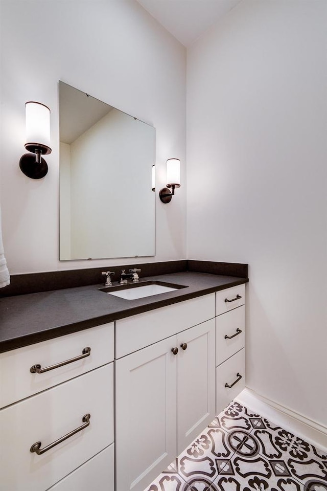 9809 Trappers Trl, Middleton, WI 53562 - bathroom featuring tile flooring and vanity
