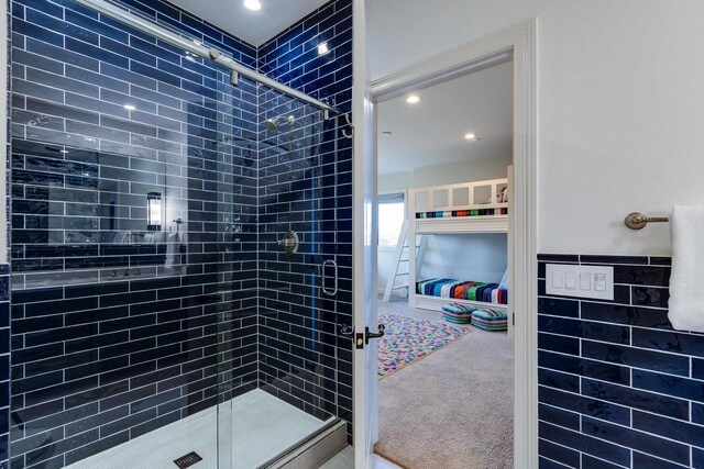 9809 Trappers Trl, Middleton, WI 53562 - bathroom with walk in shower