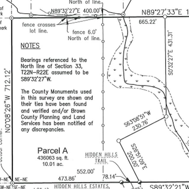 Hidden Hills Trl, Denmark WI, 54208 land for sale