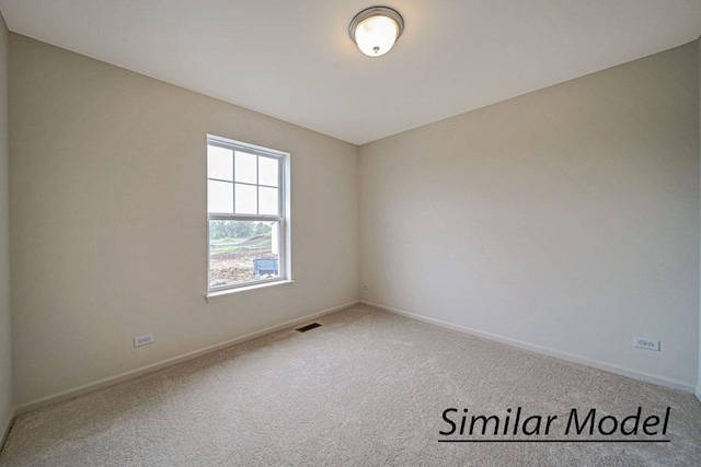 view of carpeted empty room