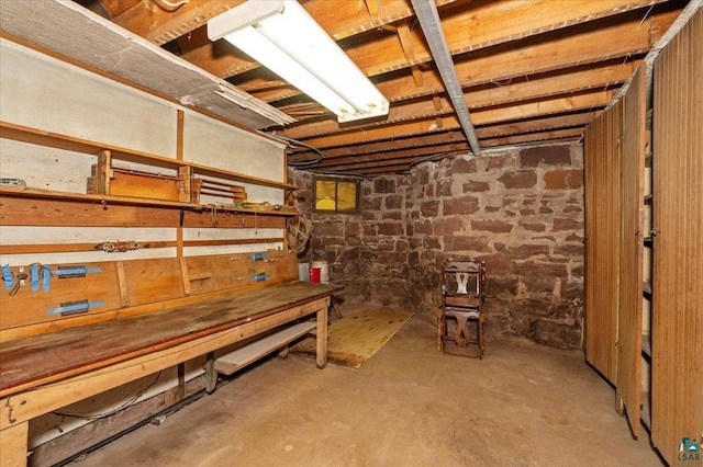 view of basement