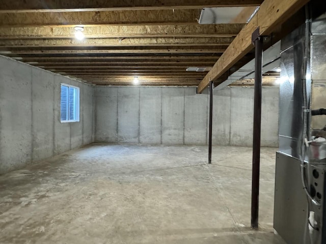 view of basement