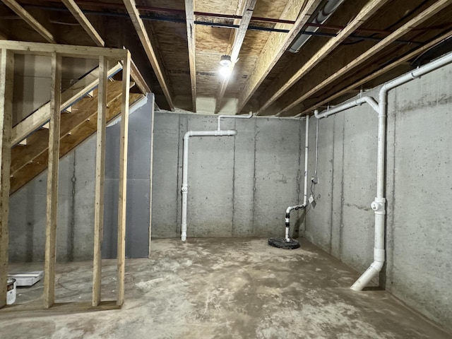 view of basement