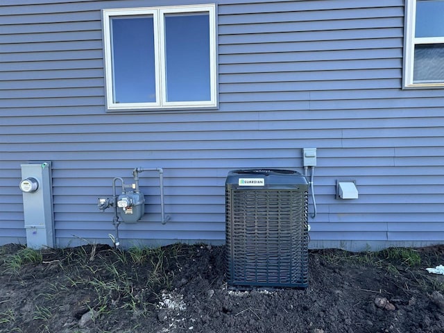 details with central AC unit