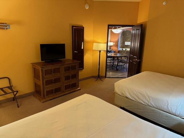 bedroom featuring carpet floors