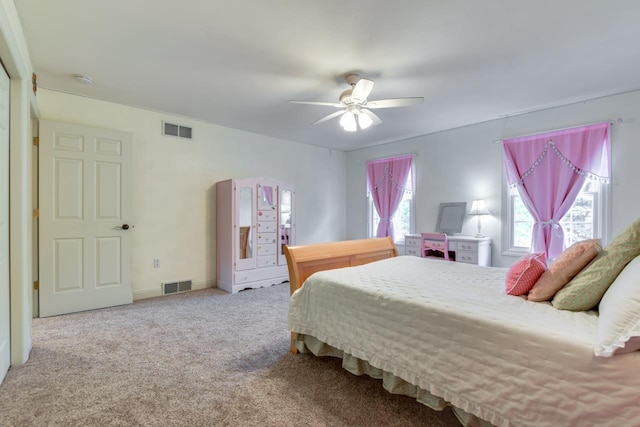 3310 Saracen Way, Verona, WI 53593 - carpeted bedroom featuring a ceiling fan