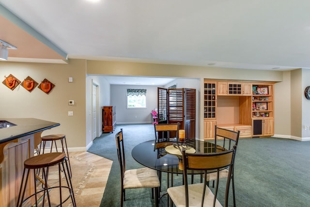 3310 Saracen Way, Verona, WI 53593 - dining space featuring light carpet and baseboards