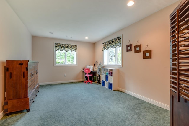 3310 Saracen Way, Verona, WI 53593 - recreation room featuring carpet floors and recessed lighting