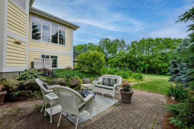 3310 Saracen Way, Verona, WI 53593 - view of patio featuring an outdoor hangout area