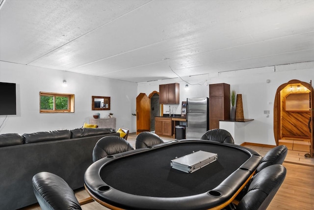 interior space featuring light hardwood / wood-style flooring