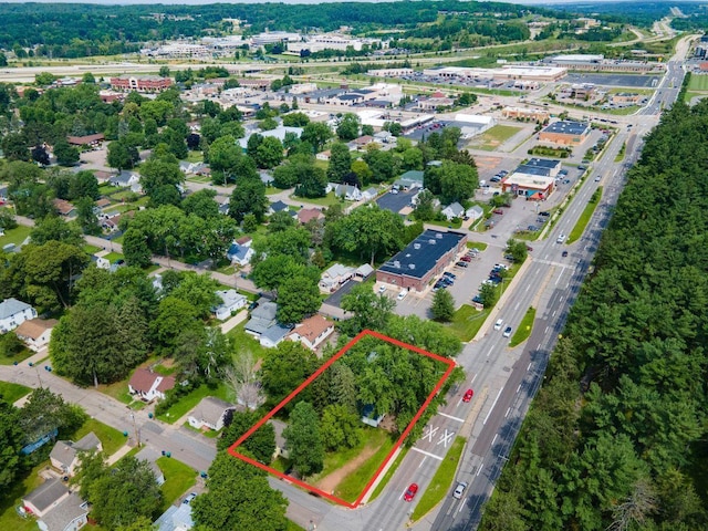 drone / aerial view featuring a residential view