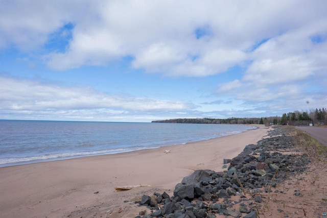 water view featuring a view of the beach