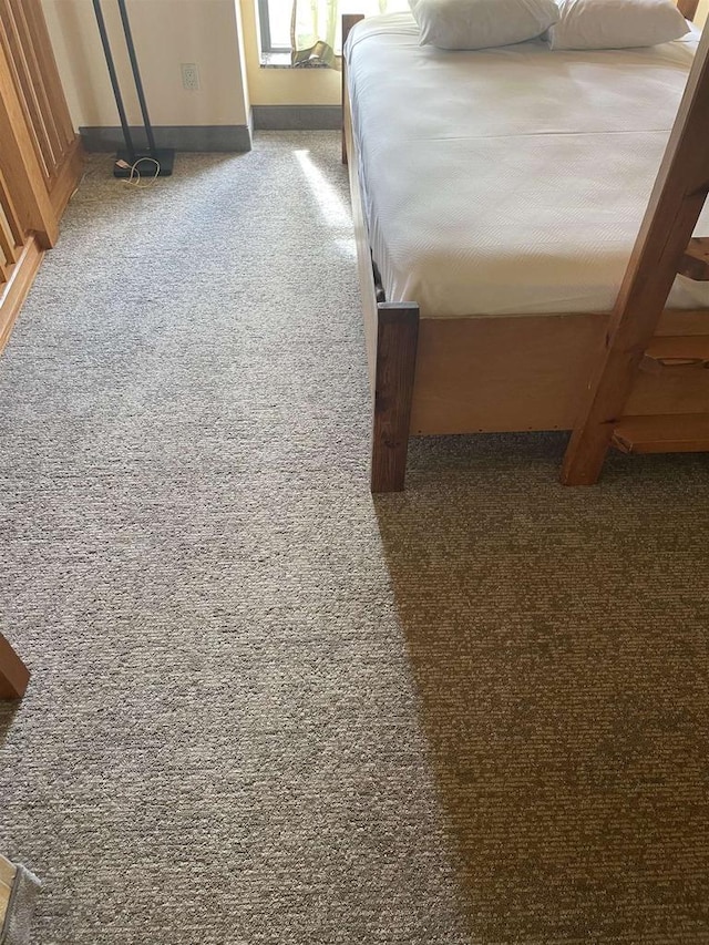 unfurnished bedroom featuring carpet floors