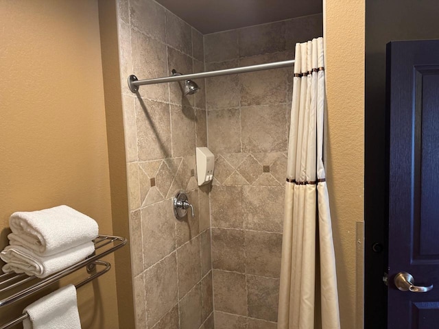 bathroom with walk in shower