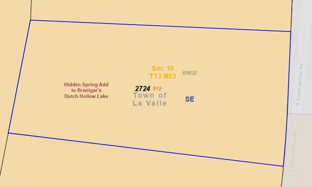 2724 E Dutch Hollow Dr, La Valle WI, 53941 land for sale