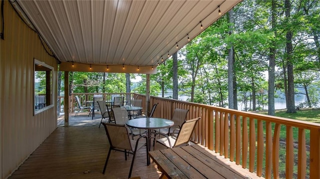 14549 Plummer Rd, Weyerhaeuser, WI 54895 - view of wooden terrace