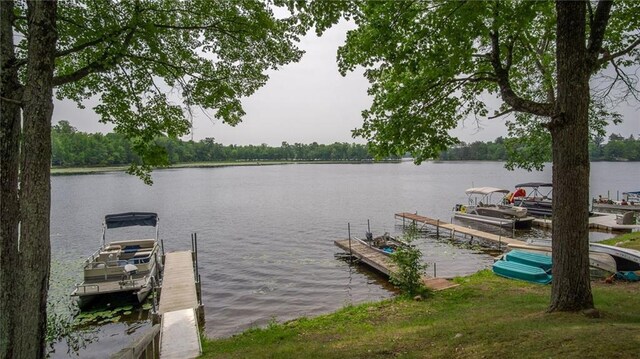 14549 Plummer Rd, Weyerhaeuser, WI 54895 - view of dock with a water view
