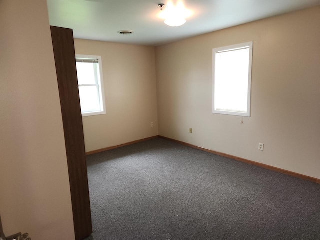 view of carpeted empty room