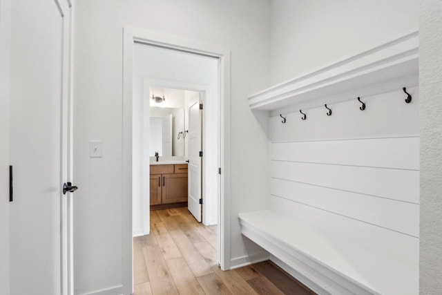 485 Chapman Farm Blvd, Mukwonago, WI 53149 - mudroom featuring light wood finished floors