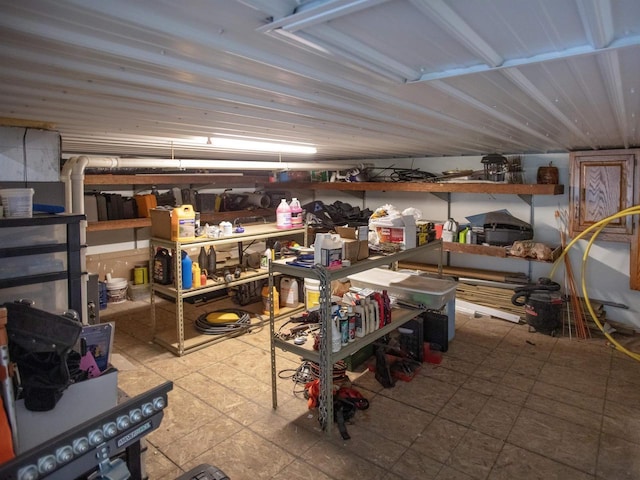 view of storage room